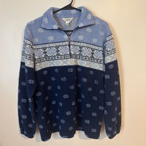 Vintage L.L. Bean Blue and Navy Sweater